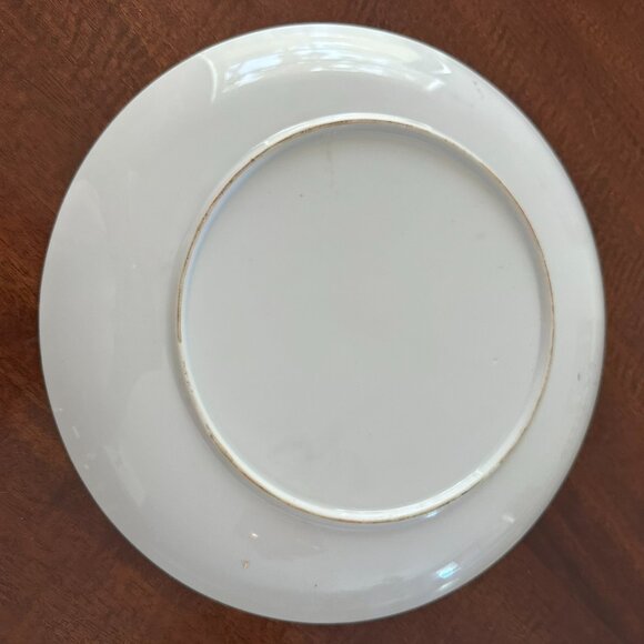 Vintage Japanese Imari-Style Plate – Peony & Bird Motif, Red/Blue Enamel - Picture 2 of 2